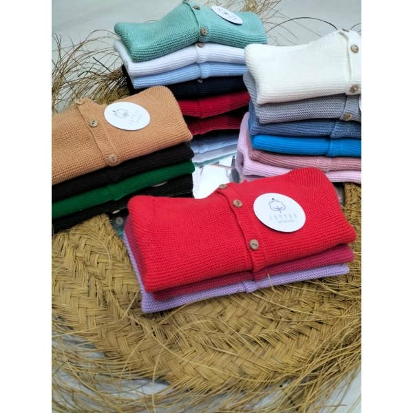 Giacca da neonato in maglia | Rif. 316-2 • 100% cotone