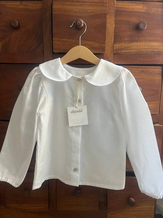 Camicetta maniche lunghe bianche mod. BOLOGNA - BIANCA