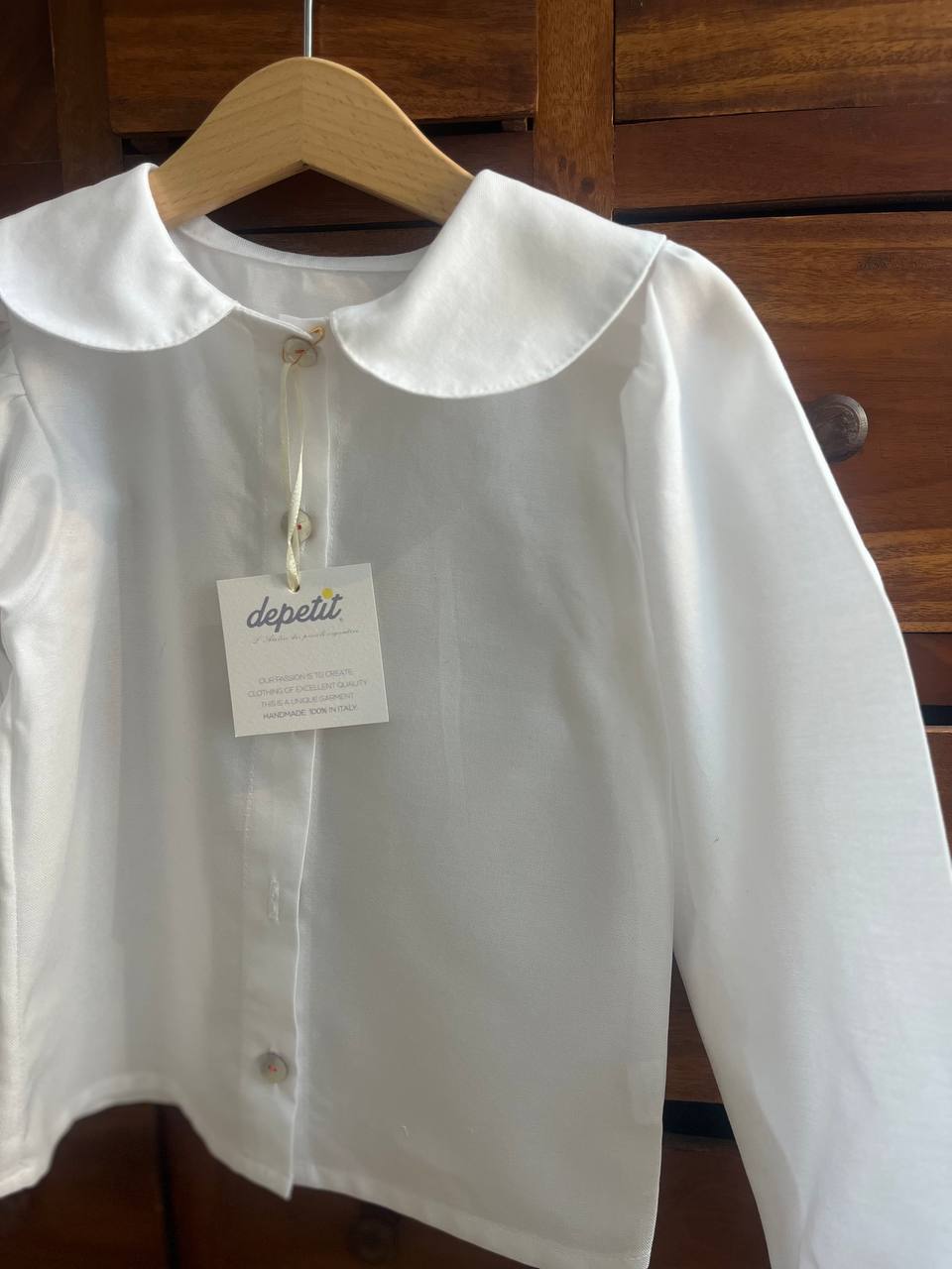 Camicetta maniche lunghe bianche mod. BOLOGNA - BIANCA