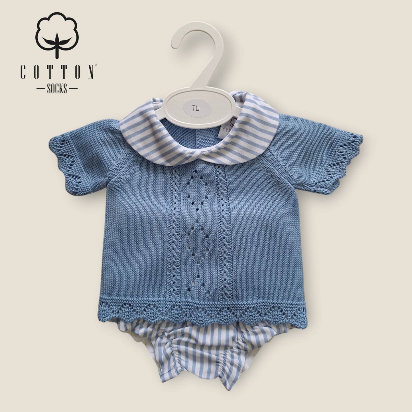🍼 Set Neonato 2 Pezzi – 100% Cotone
