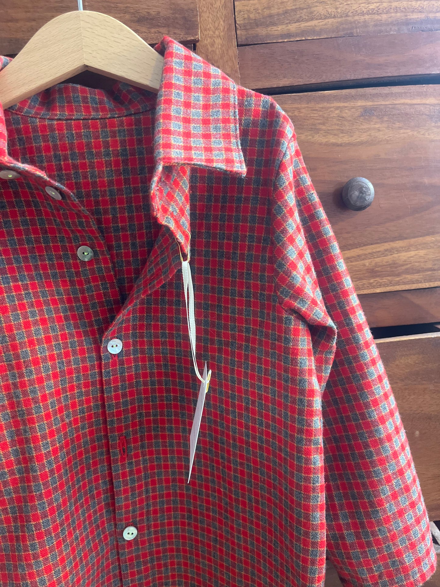 Camicia unisex Modello Olly in Cotone Felpato – Fantasia vichy