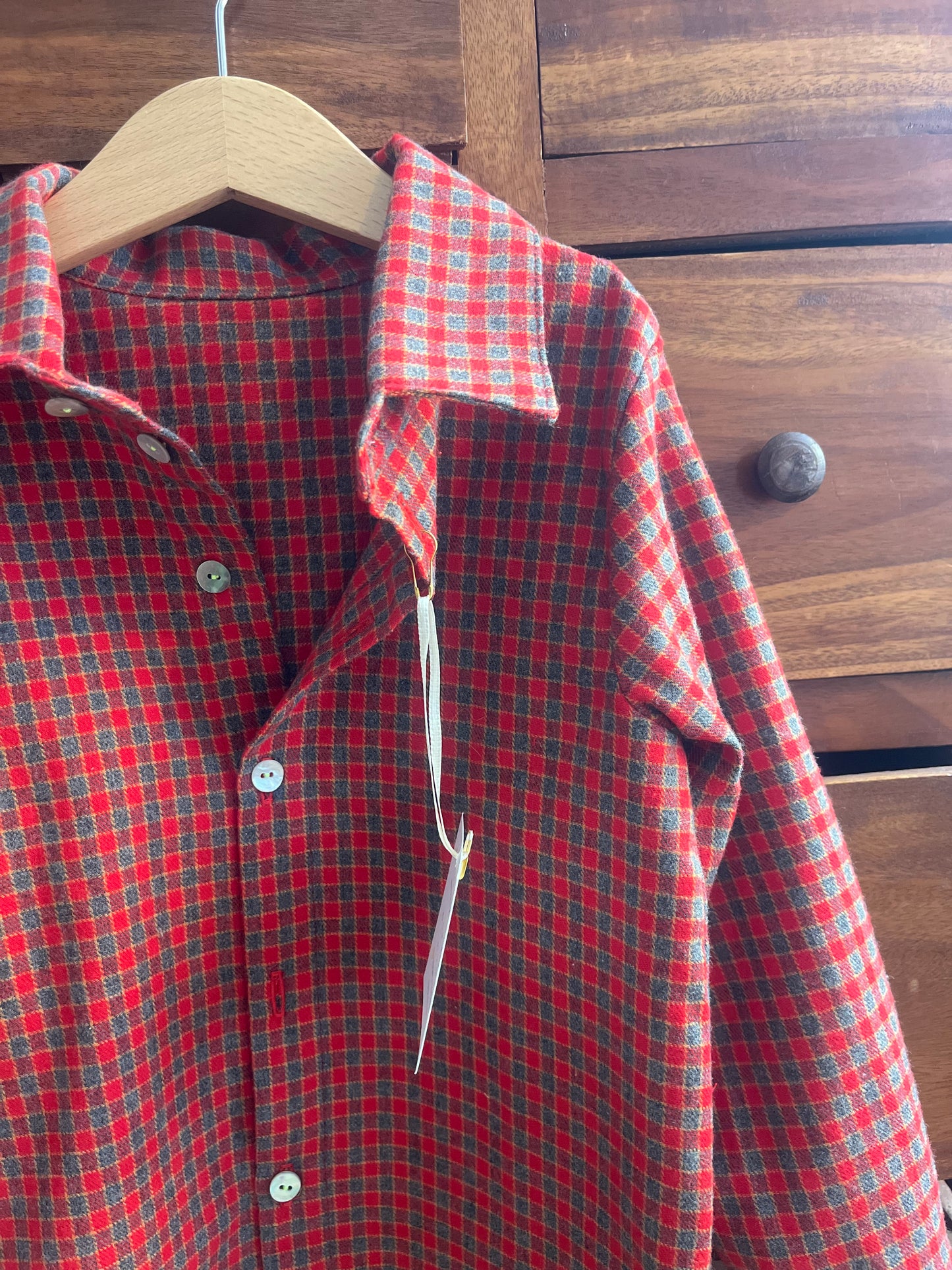 Camicia unisex Modello Olly in Cotone Felpato – Fantasia vichy