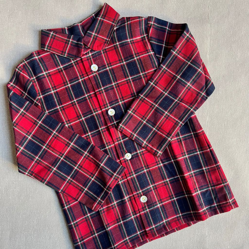 CHILD SHIRT mod. BERGAMO - FLEECE COTTON