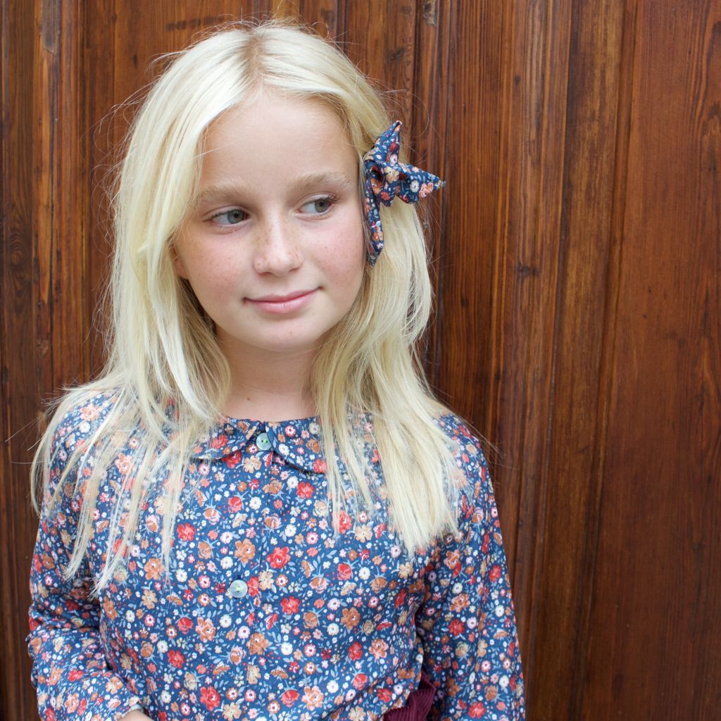 camicia bimba a fiori