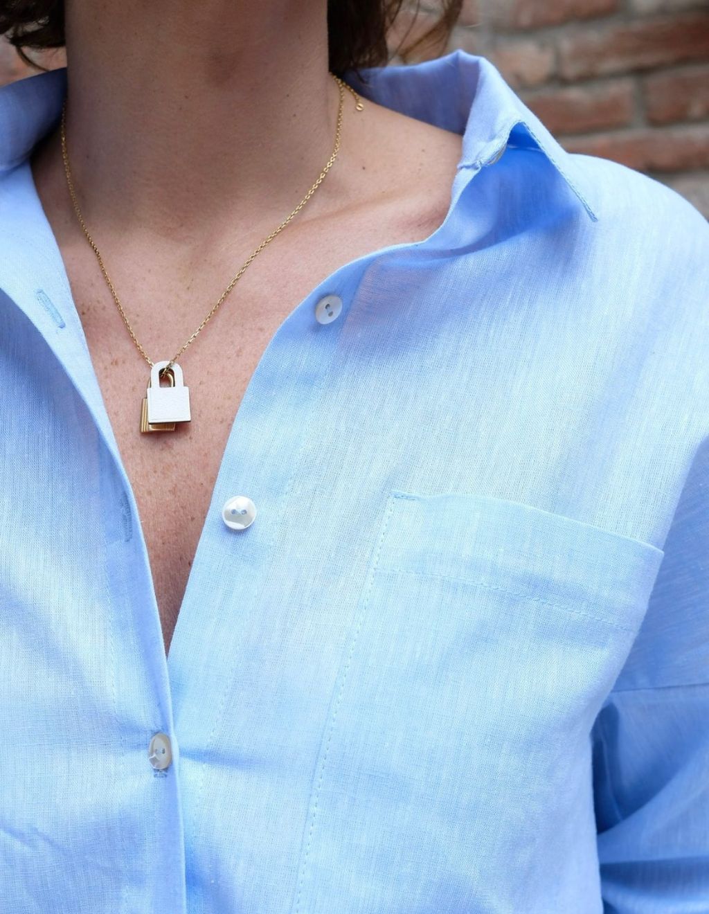 Camicia donna LINO AZZURRO