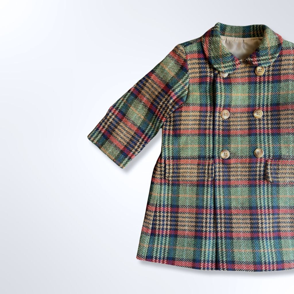 cappotto doppio petto per bambini