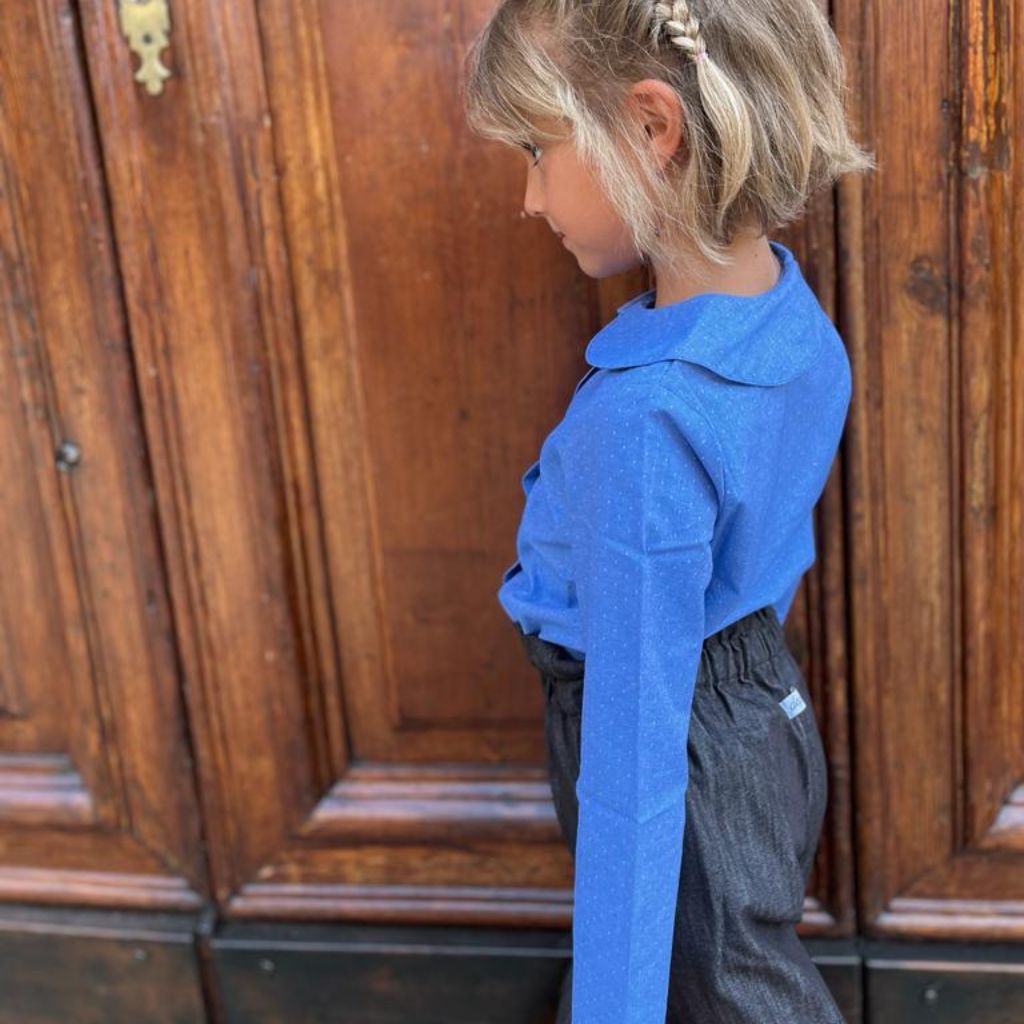 jeans denim grigio scuro per bambina