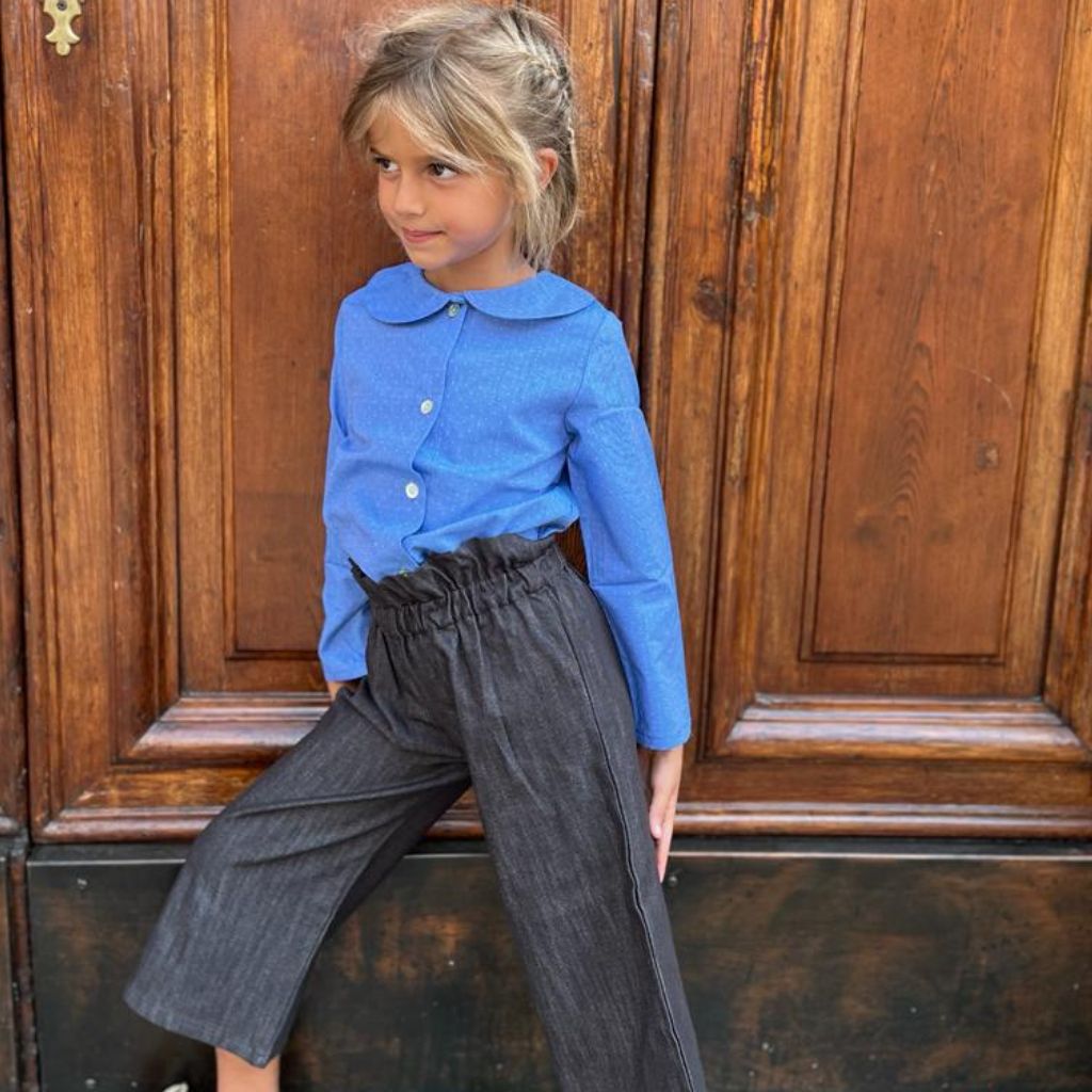 jeans ampi da bambina