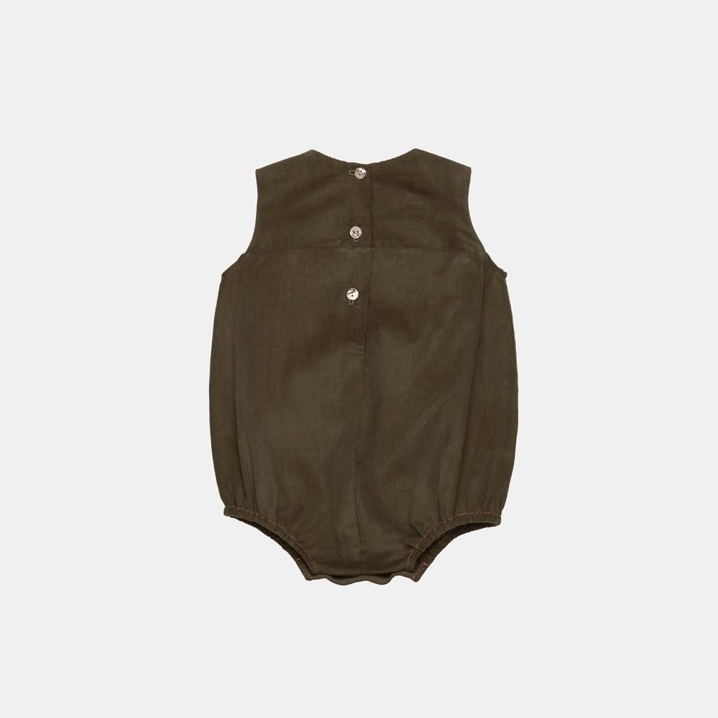 chiusura a 3 bottoni pagliaccetto neonato