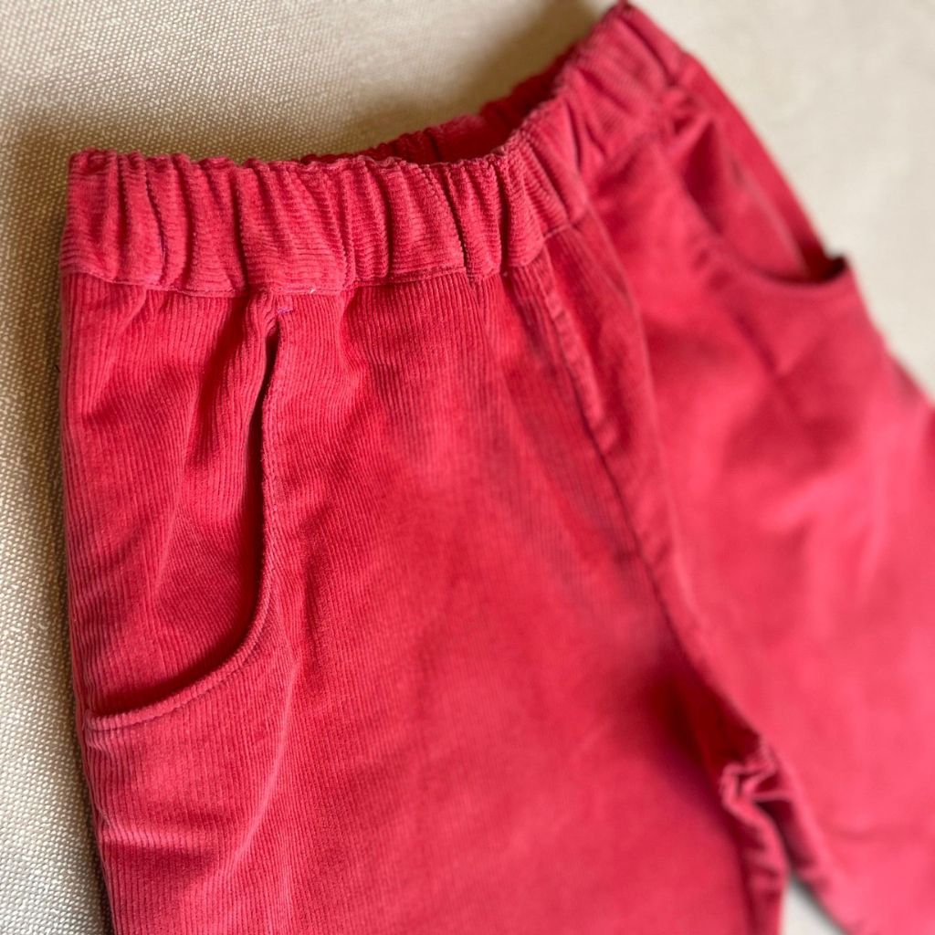 PANTALONE IN VELLUTO mod. PAOLA - ROSSO