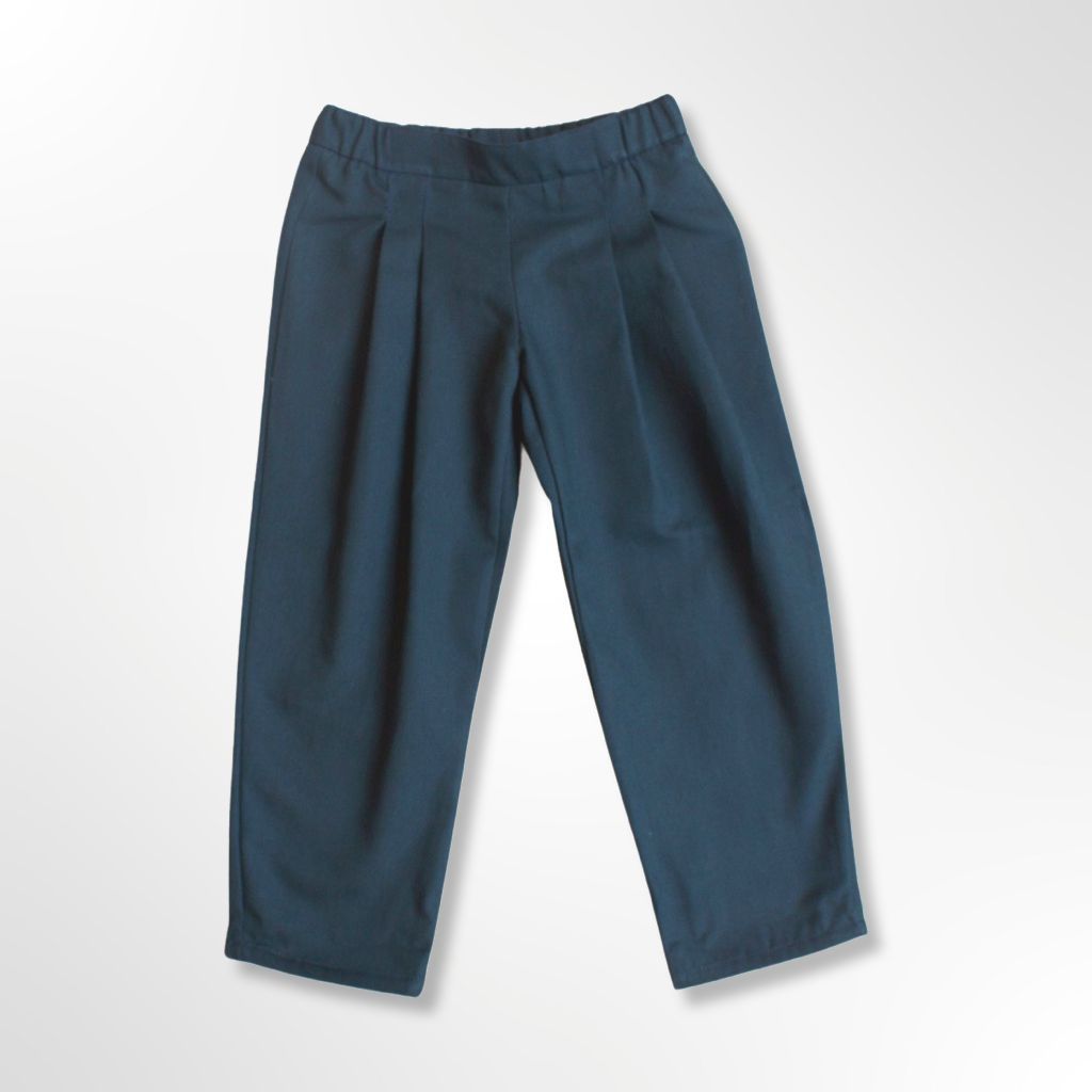 pantaloni per bambini blu petrolio