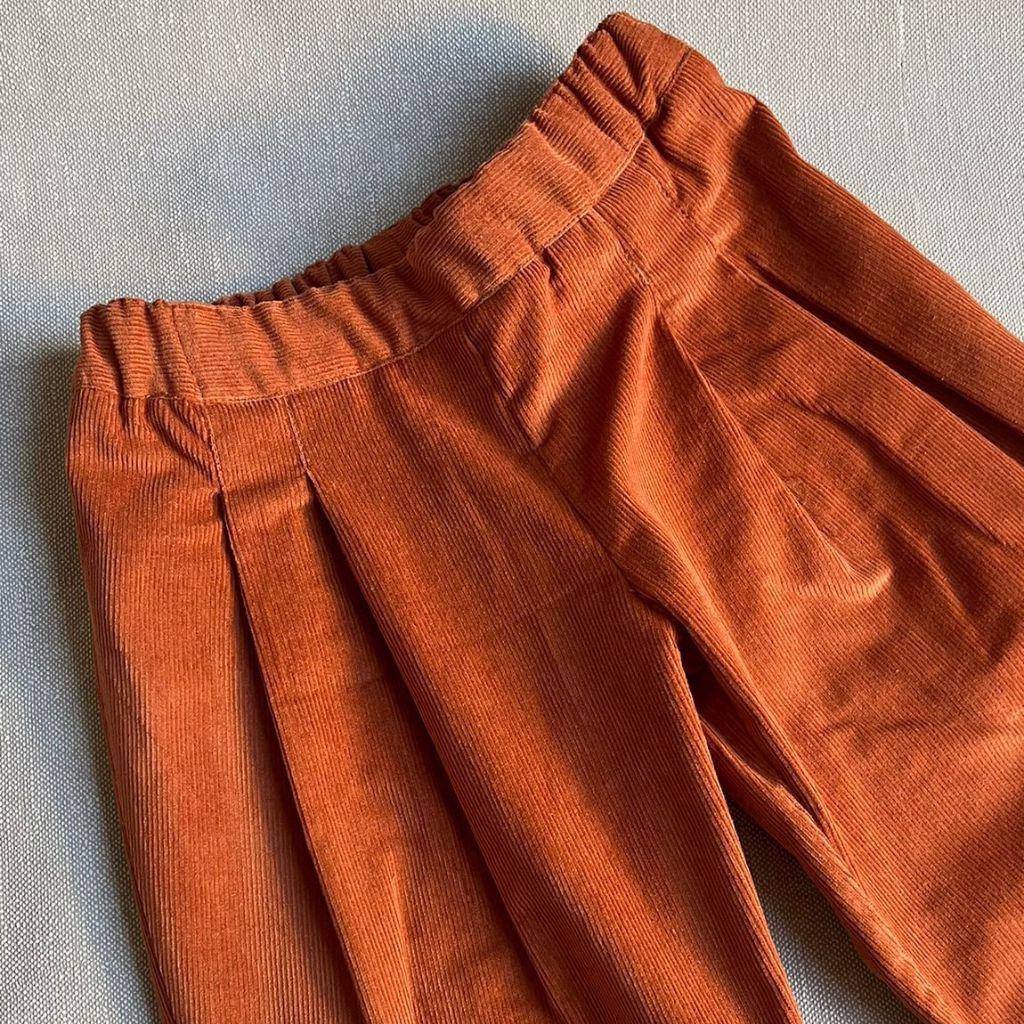 PANTALONE IN VELLUTO UNISEX mod. BERLIN - BRIQUE
