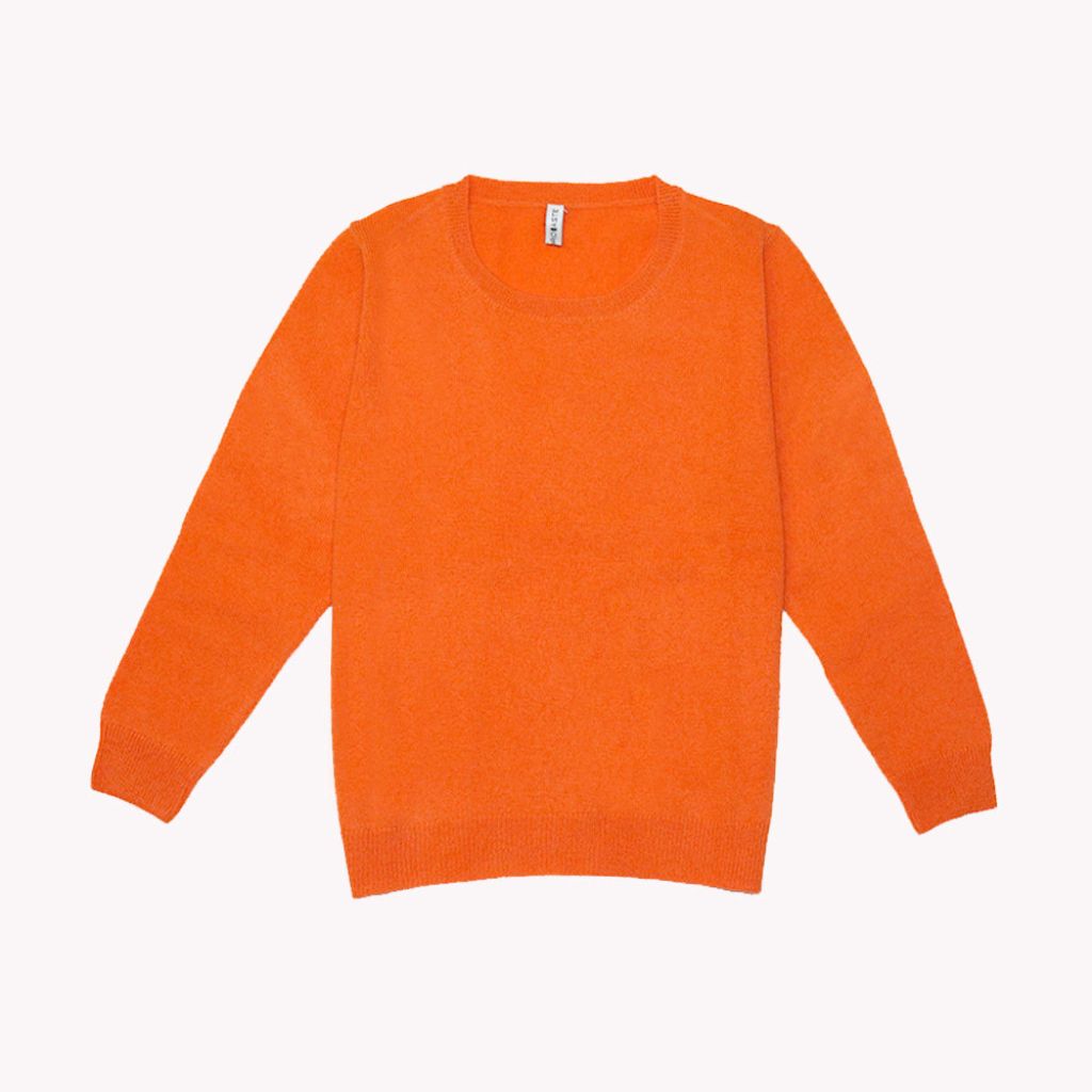 maglione bambino bambina arancione
