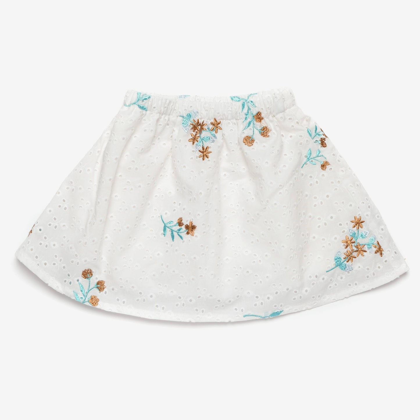 Gonna bambina PARIS - Eleganza in sangallo con dettagli floreali