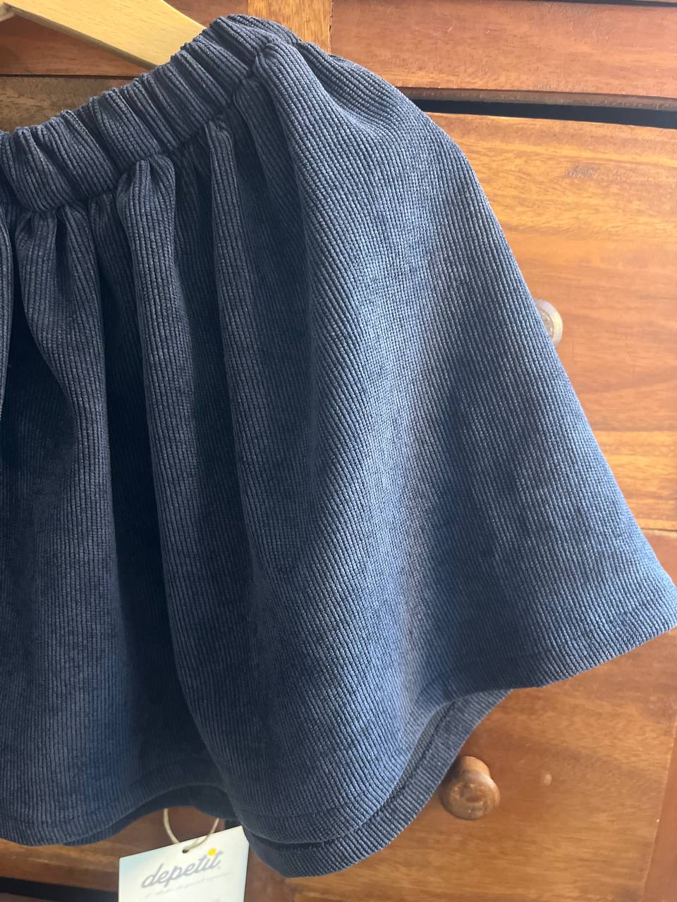 Gonna SKY - Velluto Millerighe