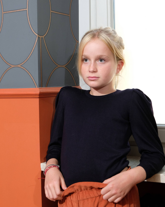 Maglione Girocollo in 100% Lana Merinos Pettinata