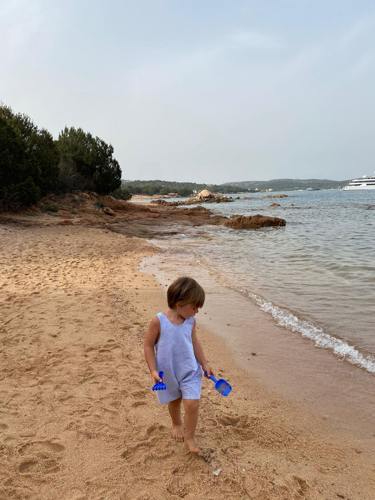 Salopette FORMENTERA seersucker blue