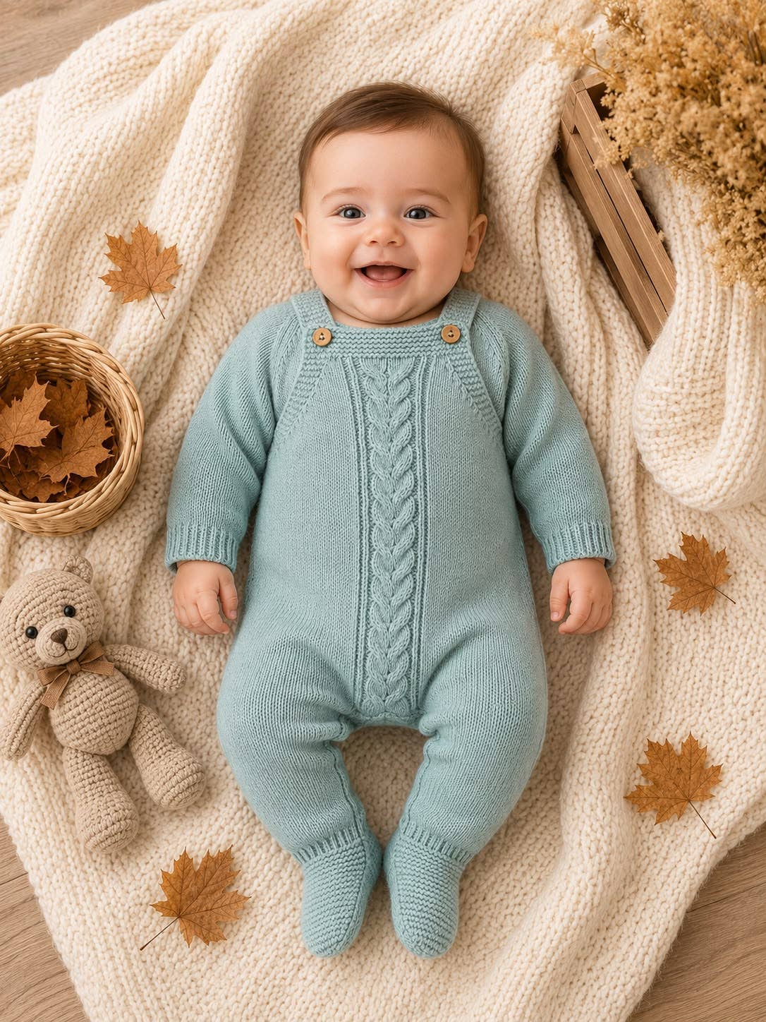 Salopetta + Maglione Neonato – Rif. 19