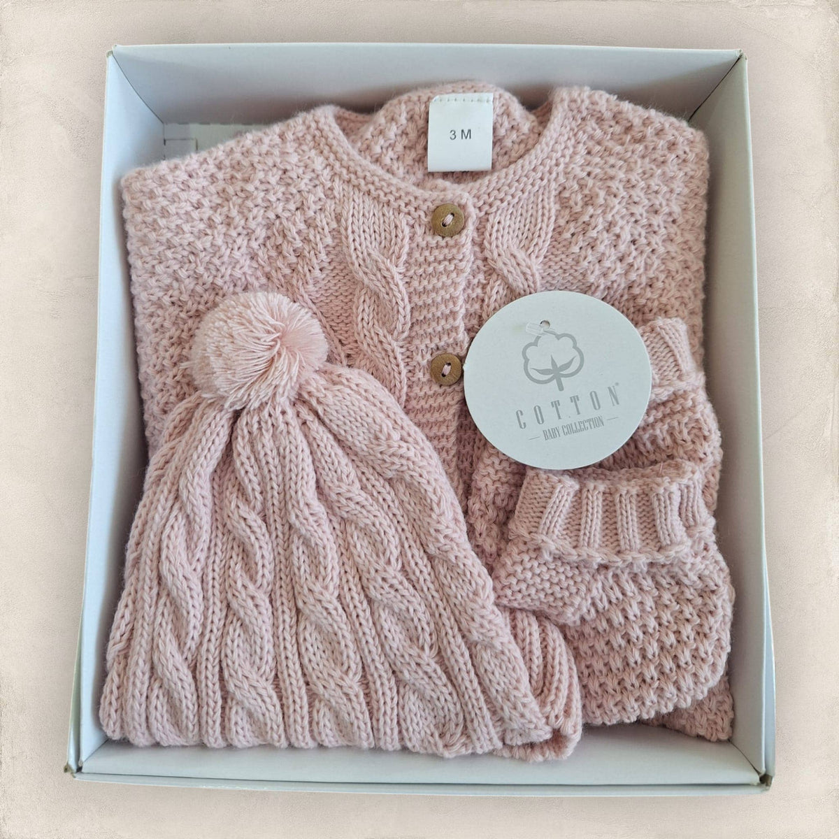 Set completo per neonato: tutina, cappello e scarpine