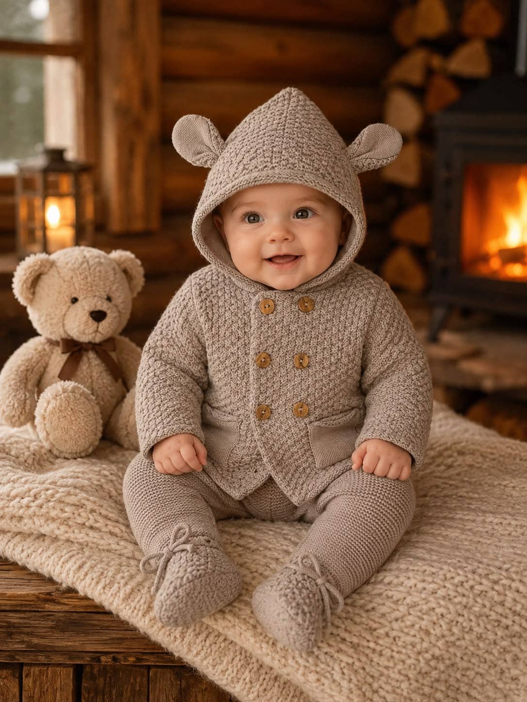 Rif. 650 – Set Giacca Doppiopetto + Pantaloni 100% Acrilico