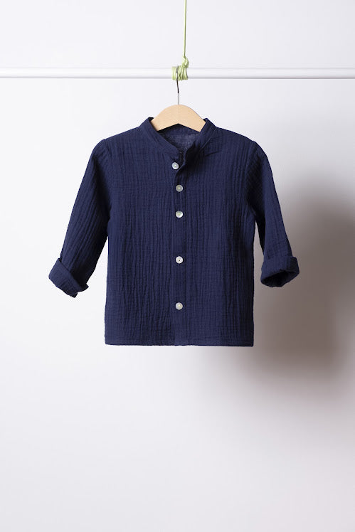 Camicia AMOS mussola colore glicine