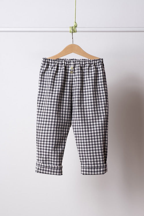 Pantalone  bambino mod. GENEVE cotone vichy