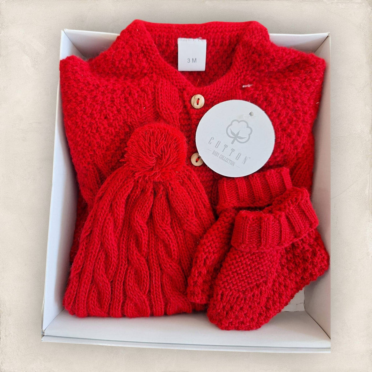 Set completo per neonato: tutina, cappello e scarpine