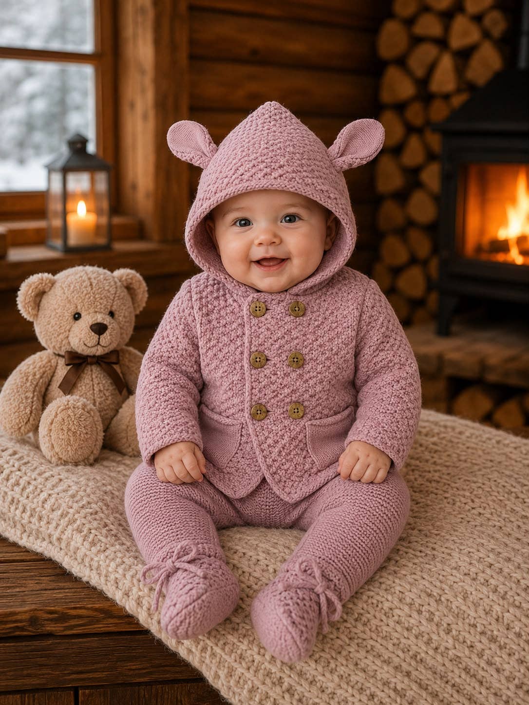 Rif. 650 – Set Giacca Doppiopetto + Pantaloni 100% Acrilico