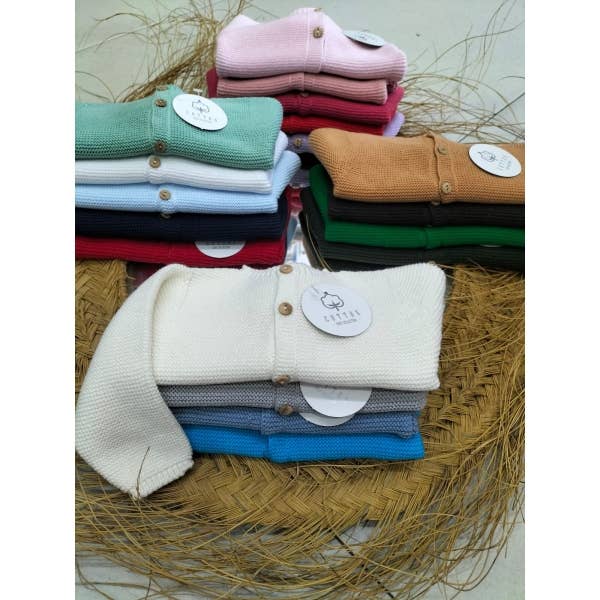 Giacca da neonato in maglia | Rif. 316-2 • 100% cotone
