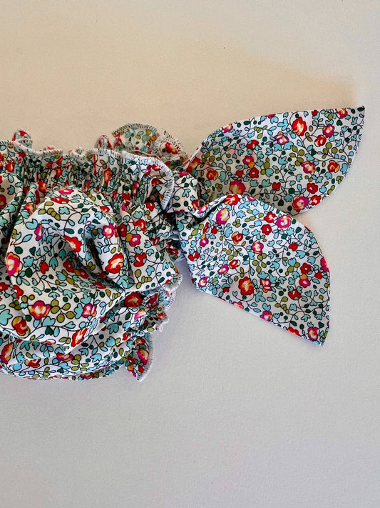 Costume da bagno in Liberty Eloïse turchese