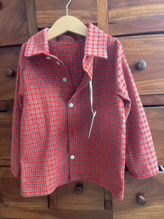 Camicia unisex Modello Olly in Cotone Felpato – Fantasia vichy