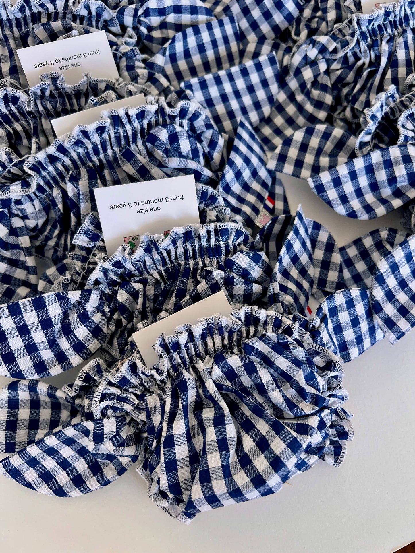 Costume da bagno a quadretti blu navy