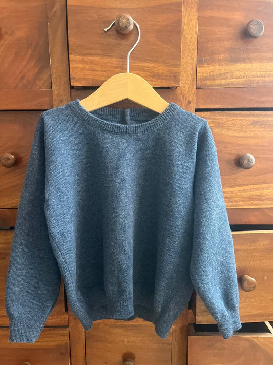 Maglione Girocollo in 100% Lana Pettinata - CARTA DA ZUCCHERO