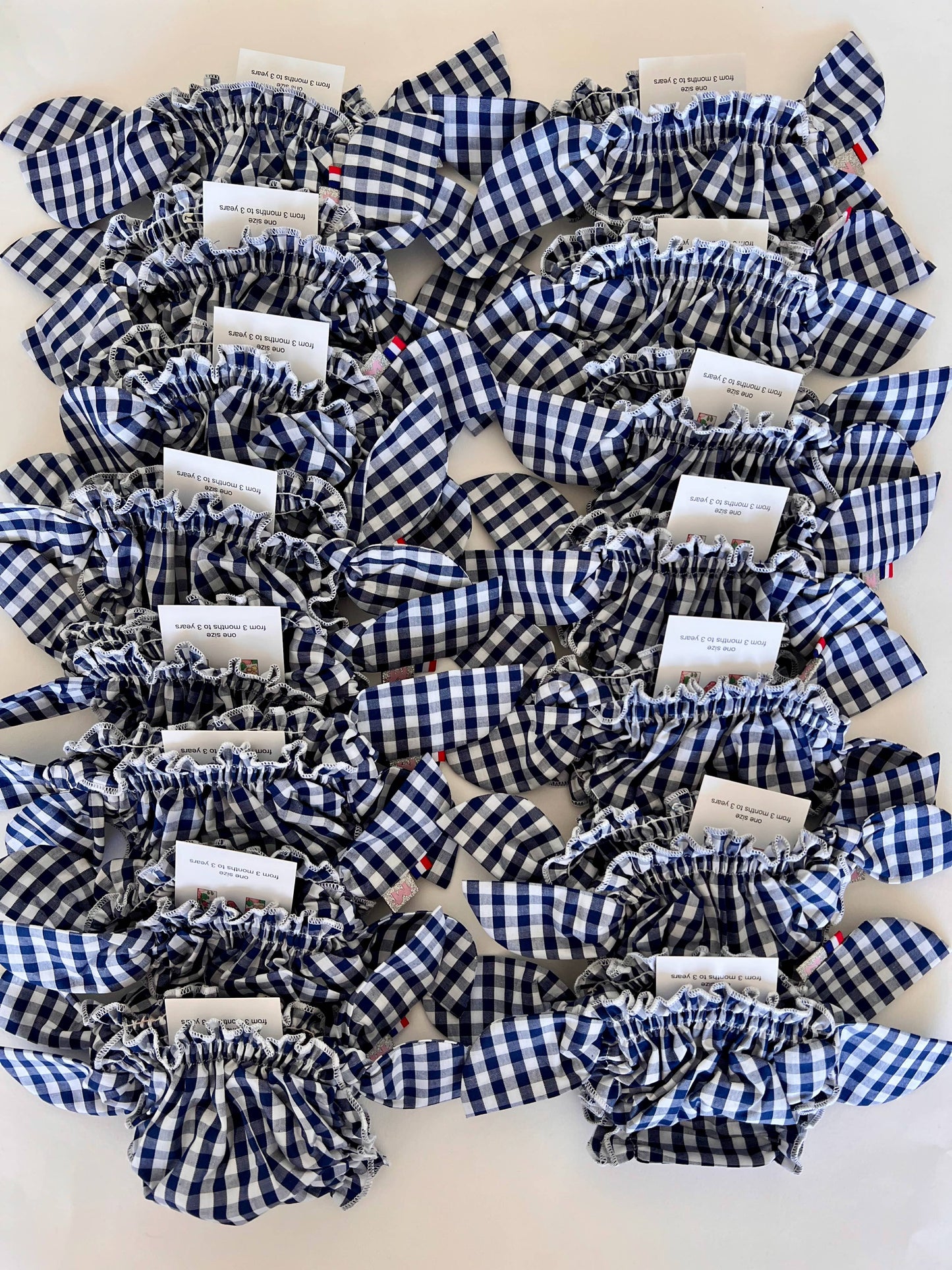 Costume da bagno a quadretti blu navy