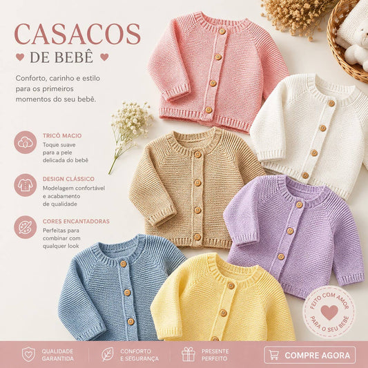 Giacca da neonato in maglia | Rif. 316-2 • 100% cotone