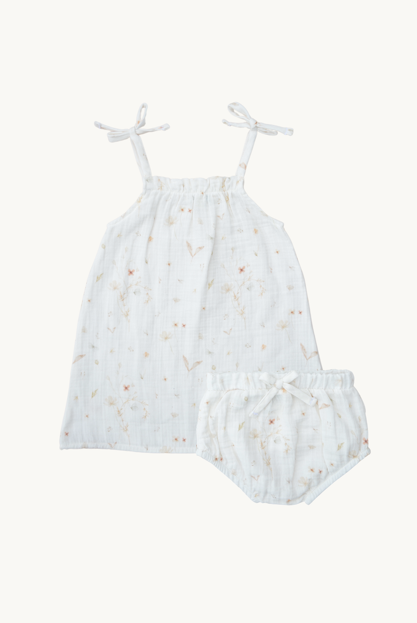 Culotte in mussola 100% cotone con motivo floreale per neonati
