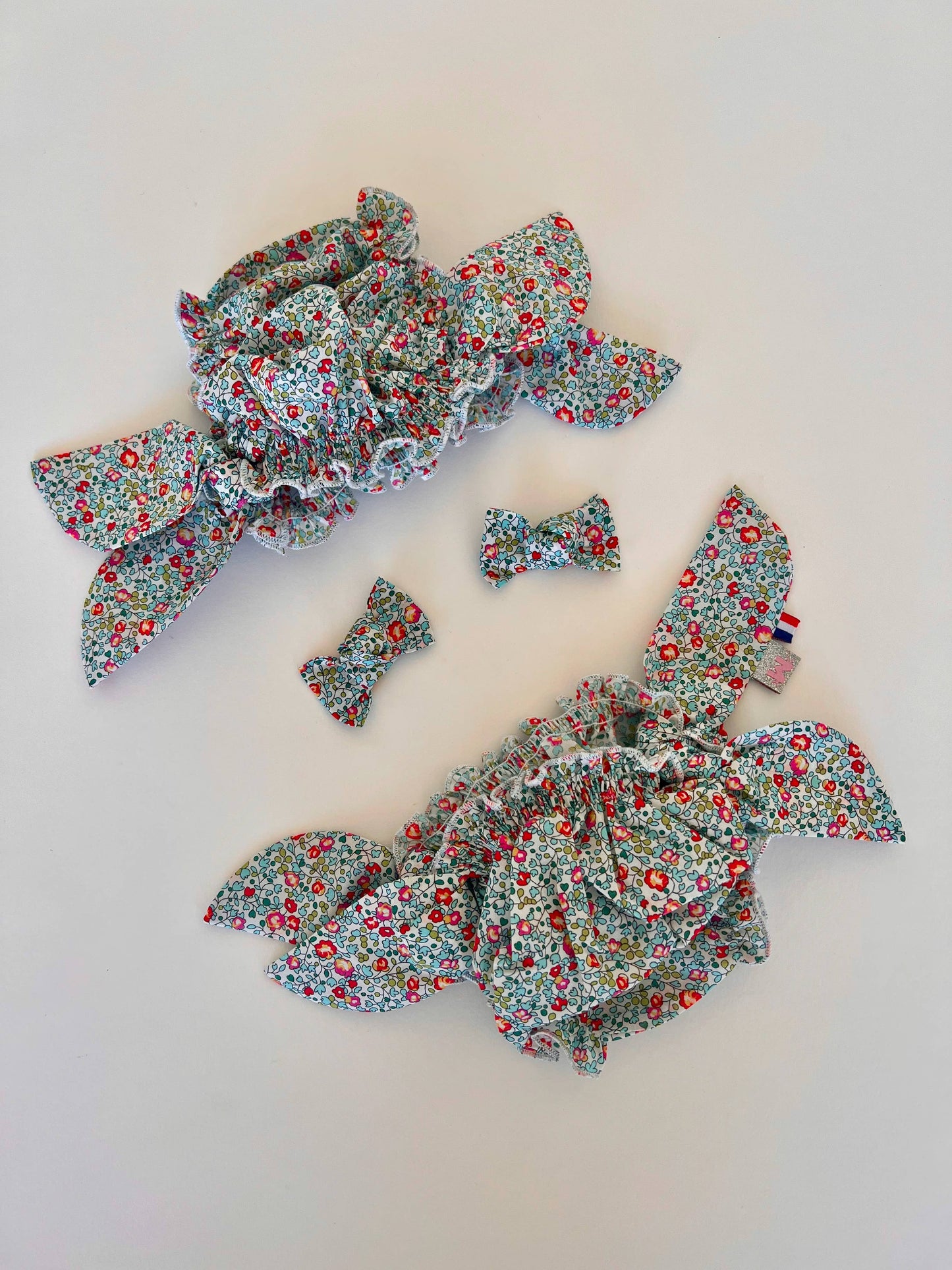 Costume da bagno in Liberty Eloïse turchese