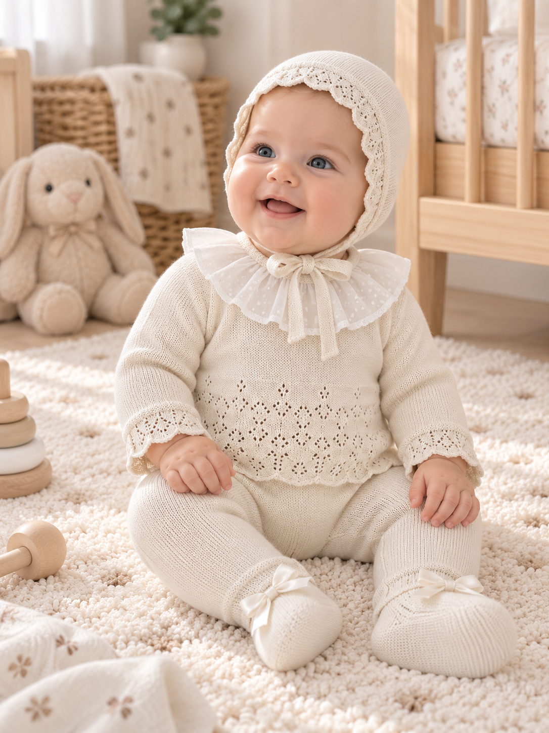 Set di 3 pezzi in tricot 100% cotone – Rif. 206