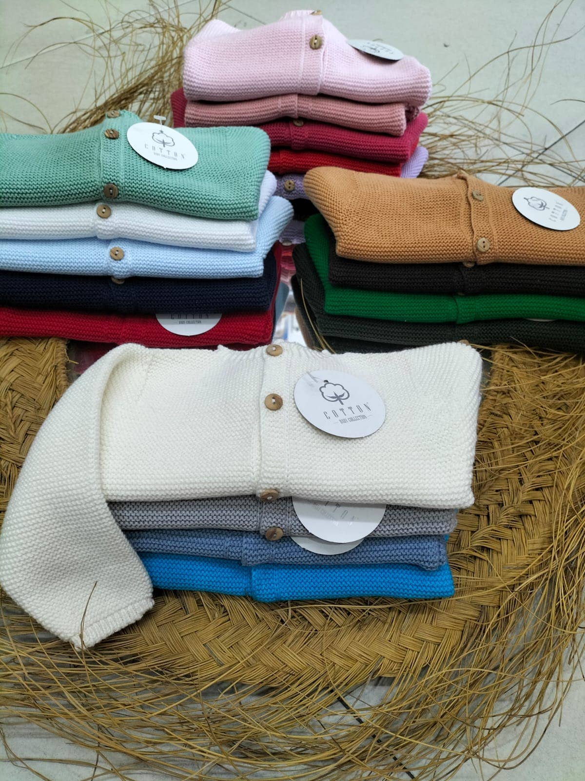 Cappottino per neonato (taglia unica) 100% cotone