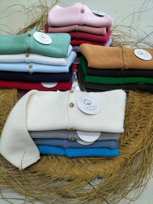 Cappottino per neonato (taglia unica) 100% cotone