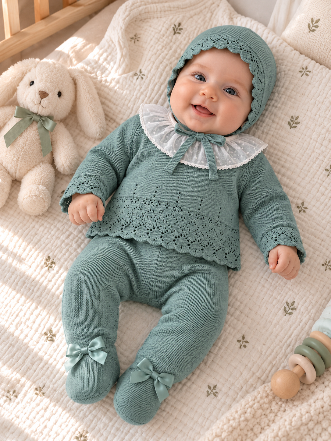 Set di 3 pezzi in tricot 100% cotone – Rif. 206