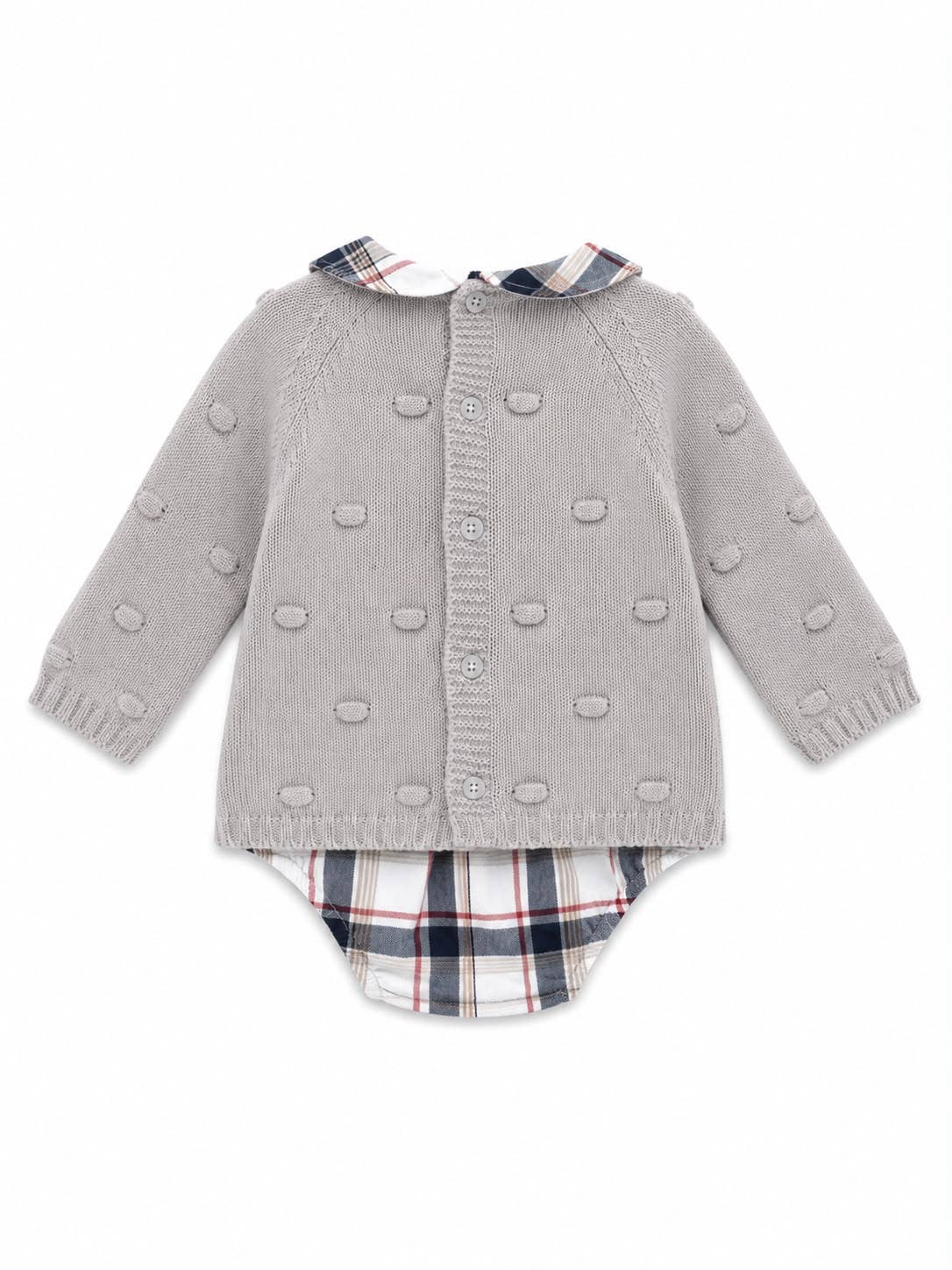 Completo Bambino 2 Pezzi a Quadri – Rif. 15: BLU NAVY / 3/6 mesi