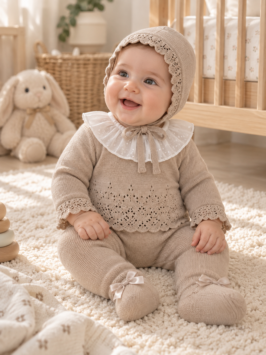 Set di 3 pezzi in tricot 100% cotone – Rif. 206