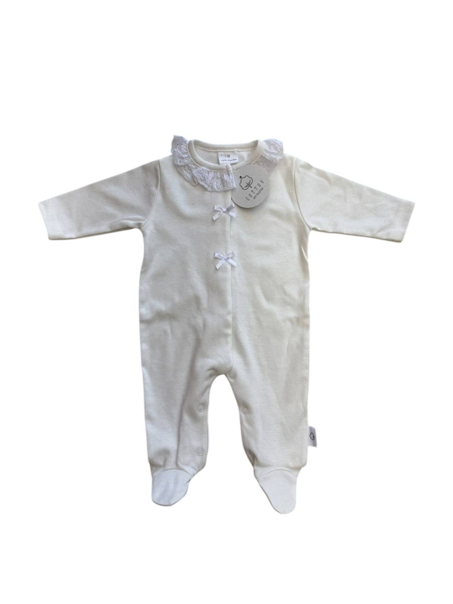 035 Babygrow non cardato, 100% cotone, fabbricato in Portogallo