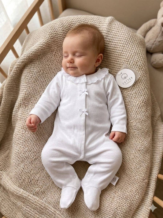 035 Babygrow non cardato, 100% cotone, fabbricato in Portogallo