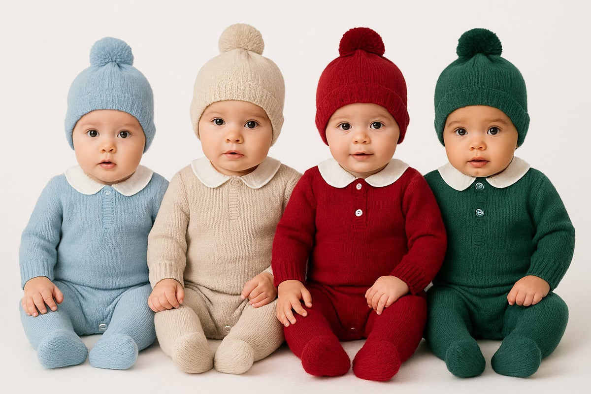 Ref: 640 tutina in maglia con cappellino