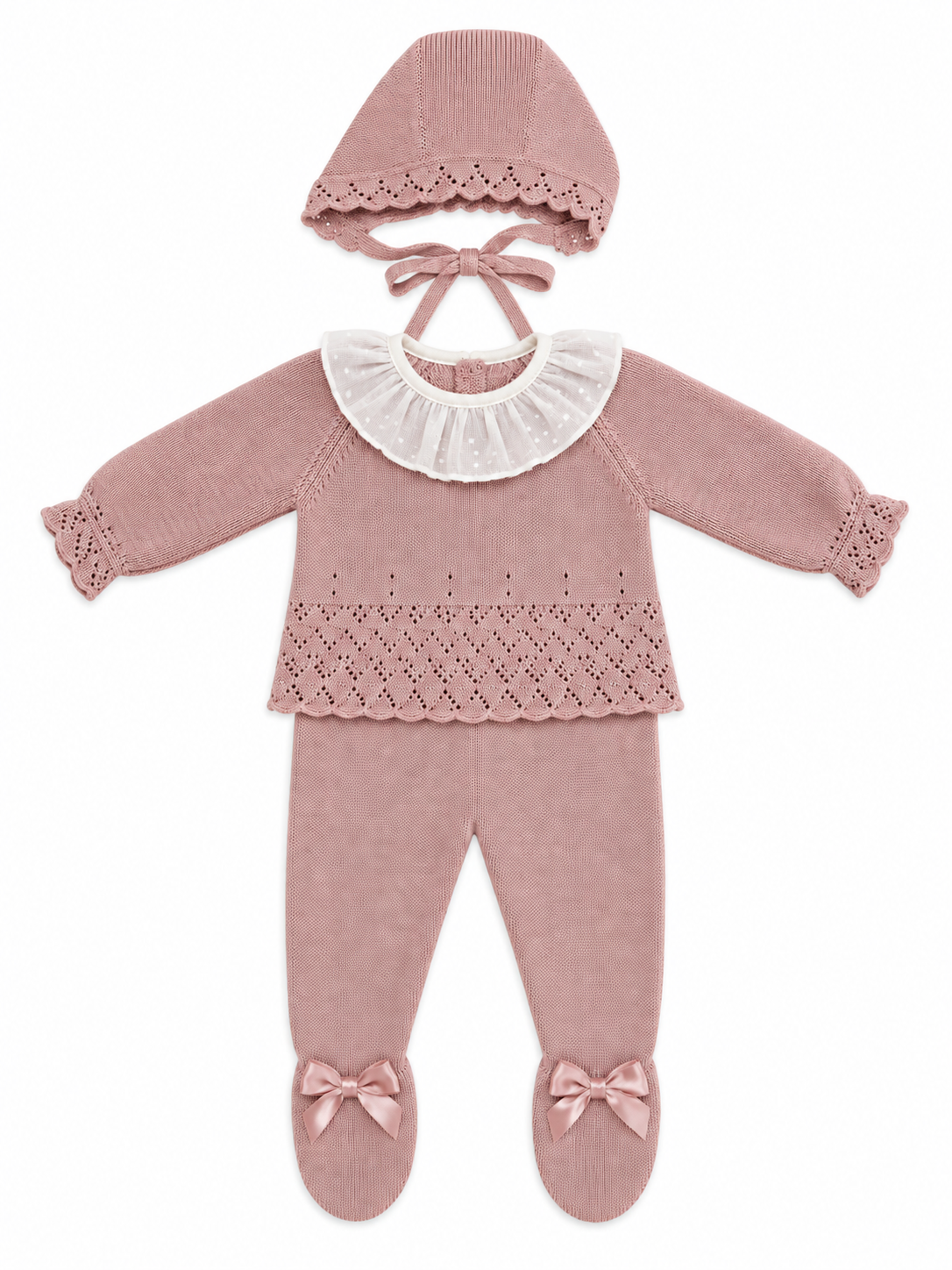 Set di 3 pezzi in tricot 100% cotone – Rif. 206