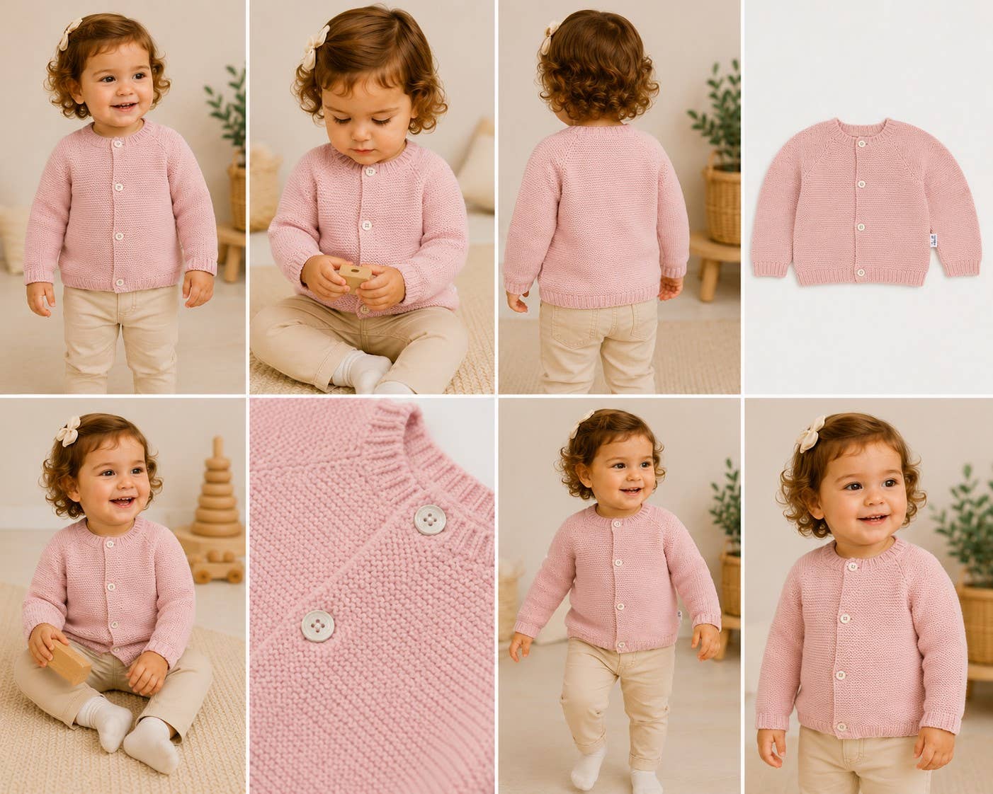 Giacca da neonato in maglia | Rif. 316-2 • 100% cotone