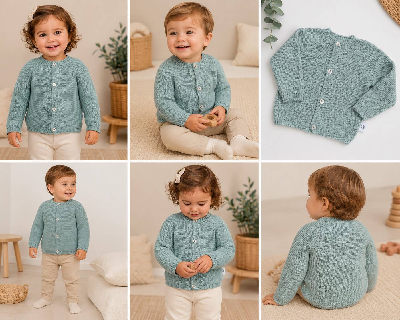 Giacca da neonato in maglia | Rif. 316-2 • 100% cotone