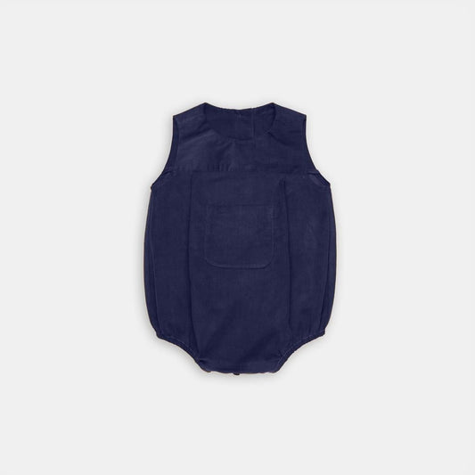 pagliaccetto neonato in velluto blu